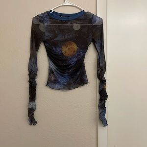 Urban outfitters, mesh, planet top